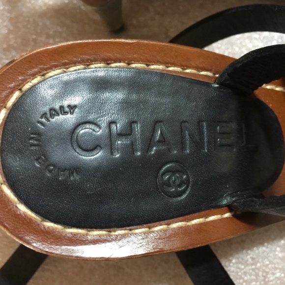 COPY - Authentic Chanel Ankle Strap Sandals Sz 38/8 - Picture 4 of 9
